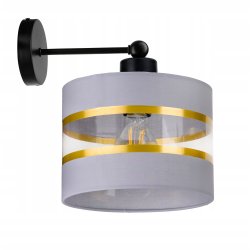 LAMPA KINKIET ścienny STAŁY E27 Abażur paski 20cm