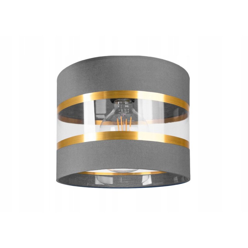 LAMPA KINKIET ścienny STAŁY E27 Abażur paski 20cm