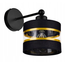 LAMPA KINKIET ścienny STAŁY E27 Abażur paski 20cm