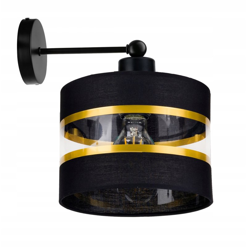 LAMPA KINKIET ścienny STAŁY E27 Abażur paski 20cm
