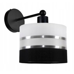 LAMPA KINKIET ścienny STAŁY E27 Abażur paski 20cm