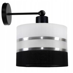 LAMPA KINKIET ścienny STAŁY E27 Abażur paski 20cm
