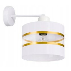 LAMPA KINKIET ścienny STAŁY E27 Abażur paski 20cm