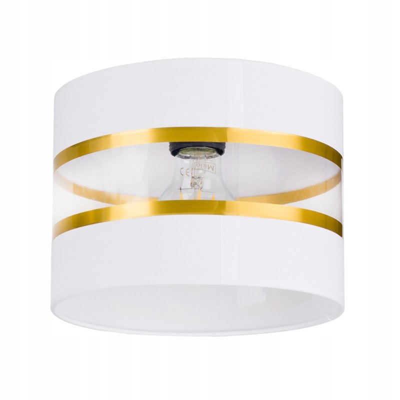 LAMPA KINKIET ścienny STAŁY E27 Abażur paski 20cm