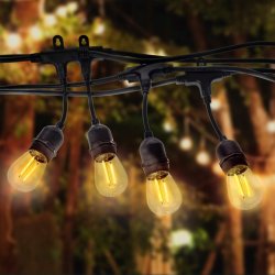 GIRLANDA SOLARNA ogrodowa łańcuch 10m LED 10x E27 G45 + pilot solarne