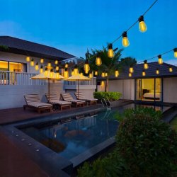 GIRLANDA sieciowa 230V ogrodowa łańcuch 10m E27 + 10x ŻARÓWKI LED Filament