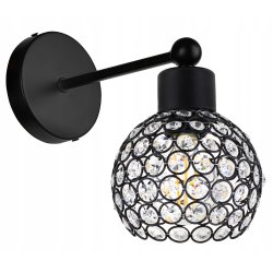 LAMPA KINKIET ścienny stały LOFT Klosz KRYSZTAŁ