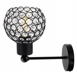 LAMPA KINKIET ścienny stały LOFT Klosz KRYSZTAŁ