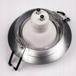 Oprawka halogenowa LED-ONE srebrna aluminiowa okrągła GU10 ruchoma