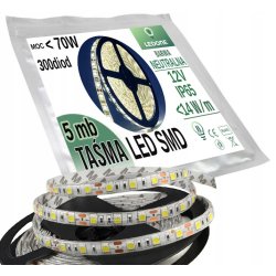 TAŚMA 300 LED 5050 SMD 5m NEUTRALNA Wodoodporna