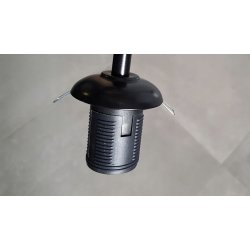 Lampa kinkiet ścienny stały kręcony LOFT klosz SZKLANY KULA na 1x E27