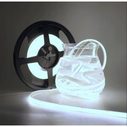 1mb TAŚMA LED COB 48V 8W IP67 NEON PRO linia ZIMNA termococon wodoodporna