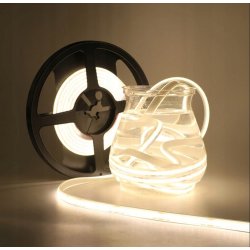 1mb TAŚMA LED COB 48V 8W IP67 NEON PRO linia CIEPŁA termococon wodoodporna
