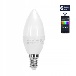 Żarówka LED SMART E14 C37 6,5W RGB+CCT rgbw sterowana BLUETOOTH MESH