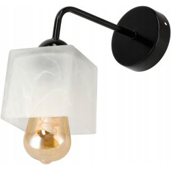 Lampa kinkiet ścienny stały prosty LOFT klosz SZKLANY MLECZNY na 1x E27