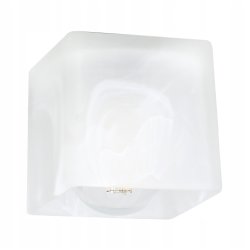 Lampa kinkiet ścienny stały prosty LOFT klosz SZKLANY MLECZNY na 1x E27