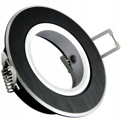 Oprawa sufitowa halogenowa ALUMINIOWA okrągła ruchoma na LED GU10 czarna