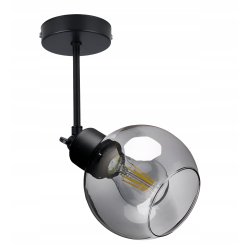 LAMPA KINKIET ŚCIENNY regulowany LOFT szklany KULA