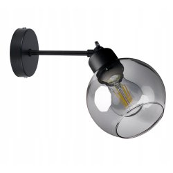 LAMPA KINKIET ŚCIENNY regulowany LOFT szklany KULA