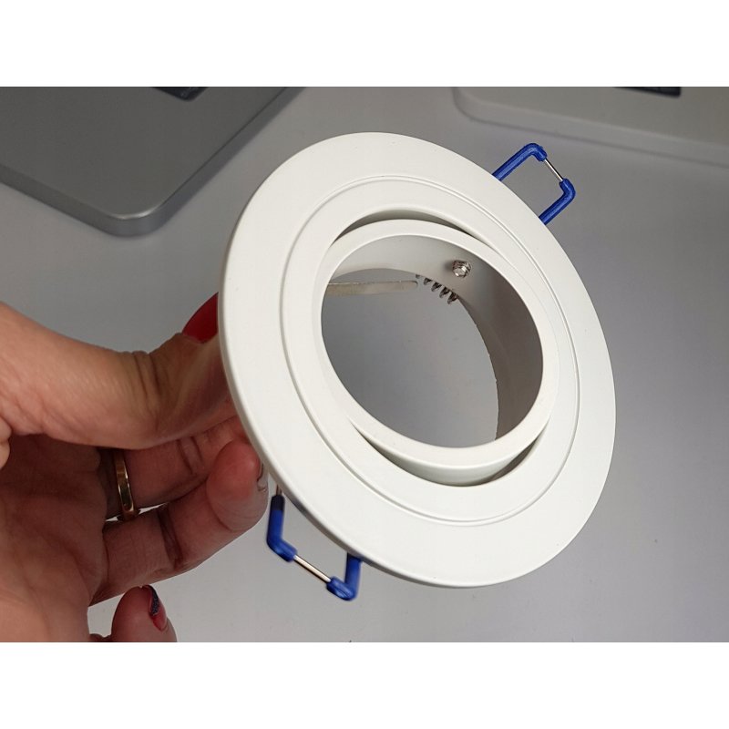 OPRAWA HALOGENOWA na LED GU10 SUFITOWA RUCHOMA aluminiowa Biała