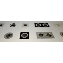 OPRAWA HALOGENOWA na LED GU10 SUFITOWA RUCHOMA aluminiowa Biała