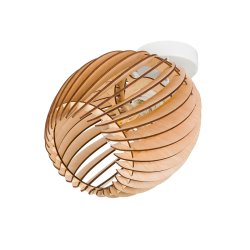LAMPA sufitowa KINKIET ścienny na E27 ruchomy loft BECZUŁKA 20cm Drewno