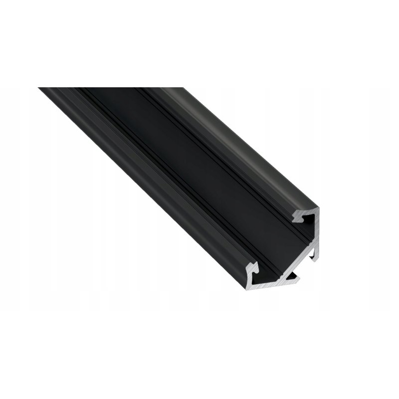 PROFIL ALUMINIOWY NAROŻNY typ C CZARNY do LED 2m