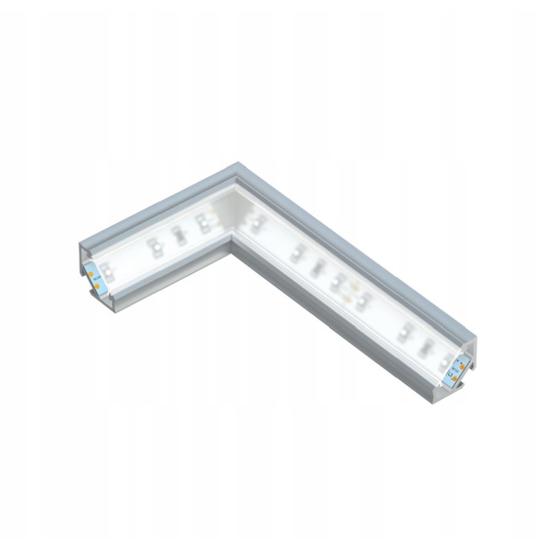 PROFIL ALUMINIOWY NAROŻNY typ C CZARNY do LED 2m