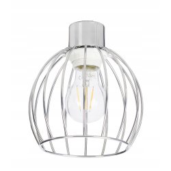 LAMPA KINKIET ścienny stały loft drut na E27 chrom