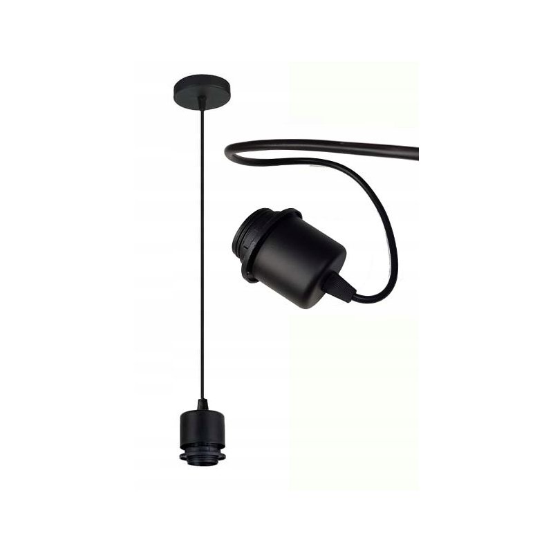 PODSTAWA BAZA LAMPA SUFITOWA WISZĄCA ZWIS LOFT METAL NA 1X E27 POD KLOSZ
