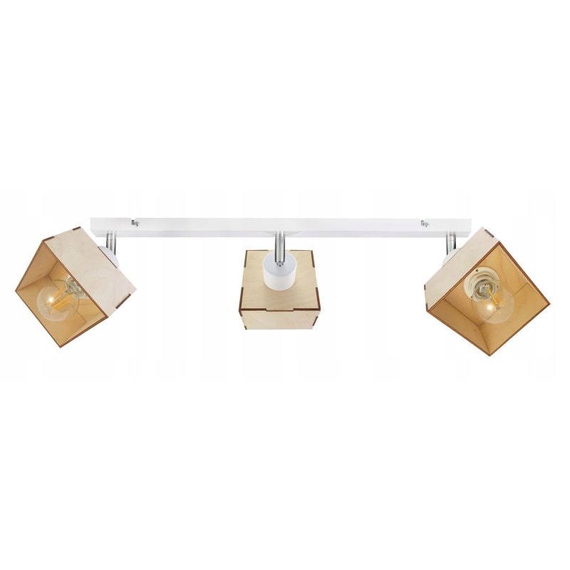 LAMPA plafon sufit ruchomy żyrandol loft DREWNO 3