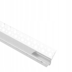 Zestaw PROFIL ALU NAROŻNY 12mm LED PŁYT GK GIPSOWYCH karton-gips KLOSZ 2m