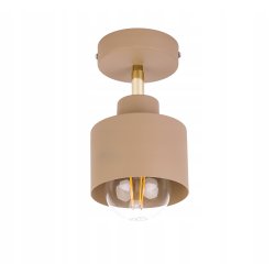 LAMPA sufitowa KINKIET ścienny regulowany E27 metal KUBEK KASZMIR beż ecru