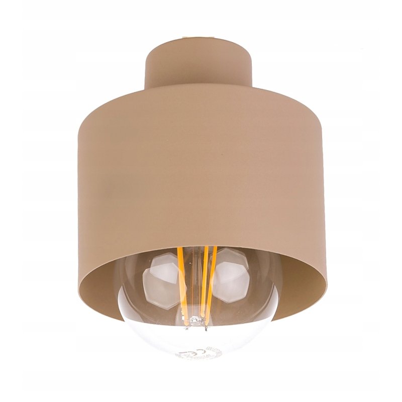LAMPA sufitowa KINKIET ścienny regulowany E27 metal KUBEK KASZMIR beż ecru