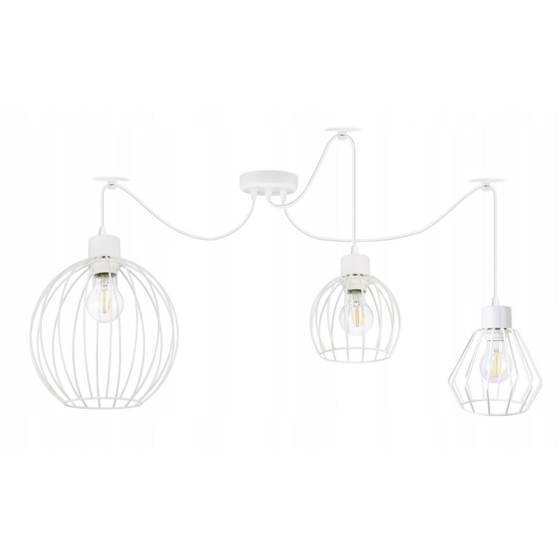 PODSTAWA BAZA LAMPA SUFITOWA WISZĄCA ZWIS LOFT PAJĄK NA 3X E27 POD KLOSZ