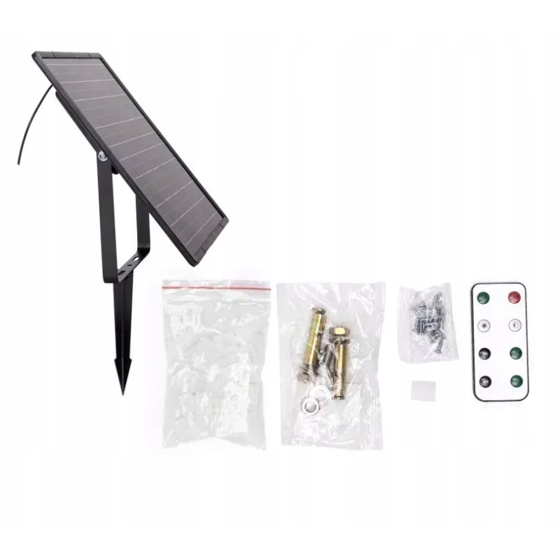 Taśma SOLARNA LED biała ZIMNA 10m 100W IP65 hermetyk z pilotem zewnętrzna