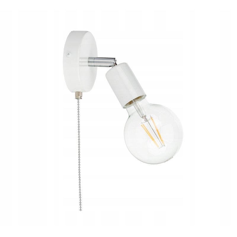 Lampa ścienna KINKIET ruchomy LOFT 1x E27 z włącznikiem on/off łańcuszkowym