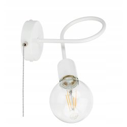 Lampa ścienna KINKIET stały LOFT 1x E27 z włącznikiem on/off łańcuszkowym