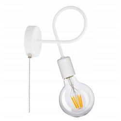 Lampa ścienna KINKIET stały LOFT 1x E27 z włącznikiem on/off łańcuszkowym