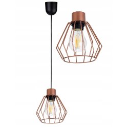 Lampa wisząca zwis żyrandol sufiowa loft brylant 1
