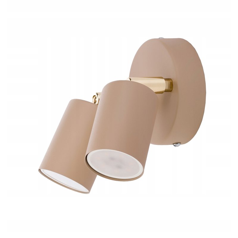 Lampa sufitowa KINKIET ścienny spot oprawa na 2 GU10 KASZMIR beż ecru beige