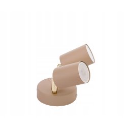 Lampa sufitowa KINKIET ścienny spot oprawa na 2 GU10 KASZMIR beż ecru beige