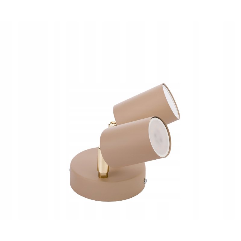 Lampa sufitowa KINKIET ścienny spot oprawa na 2 GU10 KASZMIR beż ecru beige