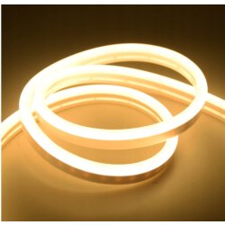 Taśma LED NEON flex NANO 24V IP67 10W/m 3x6 mm SMD2025 biały ciepły 1m