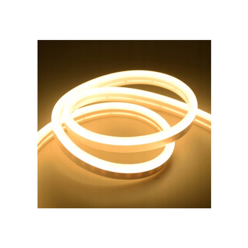 Taśma LED NEON flex NANO 24V IP67 10W/m 3x6 mm SMD2025 biały ciepły 1m