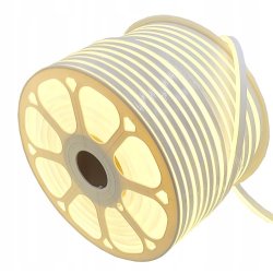 Taśma LED NEON flex NANO 24V IP67 10W/m 3x6 mm SMD2025 biały ciepły 1m