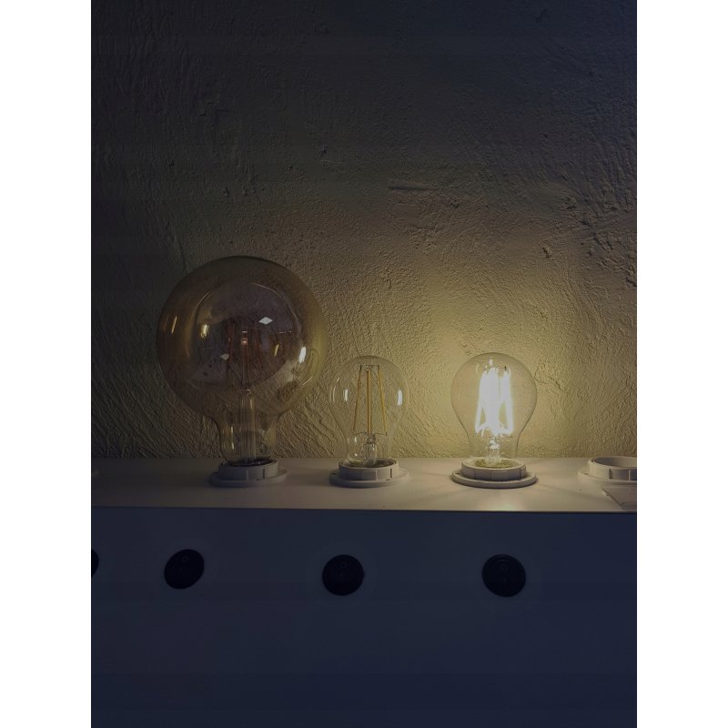ŻARÓWKA E27 LED FILAMENT 12W CLEAR barwa Neutralna Edison A60
