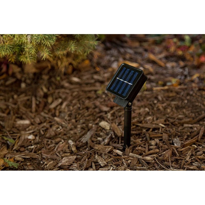 GIRLANDA solarna CIEPŁA Lampki ogrodowe SOLARNE 50 LED kulki CIEPŁE 10m