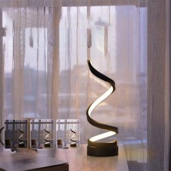 LAMPA BIURKOWA nocna STOŁOWA SPIRALNA LED regulacja CCT zmienna barwa USB