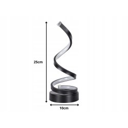 LAMPA BIURKOWA nocna STOŁOWA SPIRALNA LED regulacja CCT zmienna barwa USB